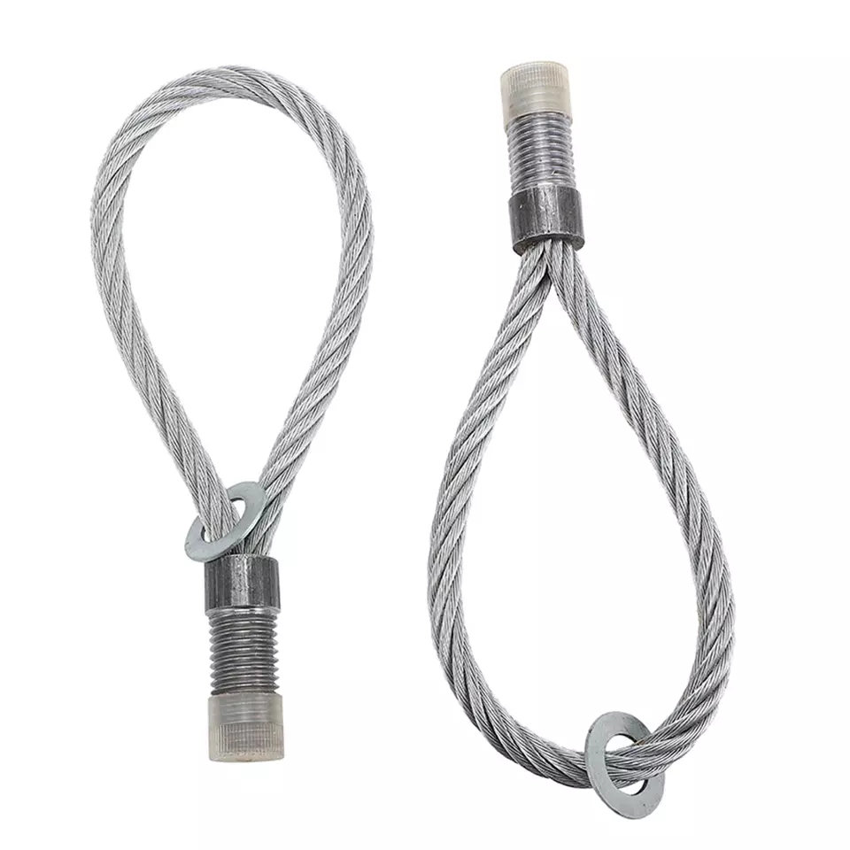 Precast Concrete Accessories Galvanized Steel Wire Rope Threaded Lifting Loop
